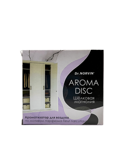 Дисковый освежитель Aroma disk "Dr.Norvin"  Шёлковая магнолия  1х12 шт ― NORVIN