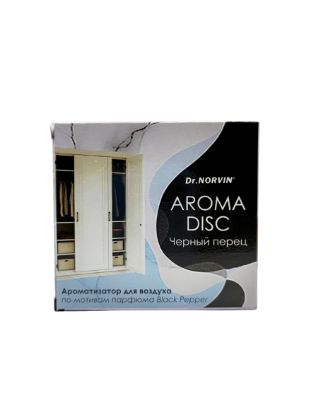 Дисковый освежитель Aroma disk "Dr.Norvin"  Черный перец 1х12 шт ― NORVIN