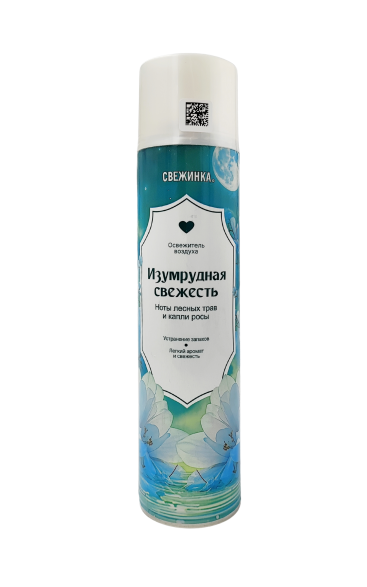 Освежитель воздуха аэрозоль "Свежинка" Изумрудная свежесть, 300мл 1х12шт 4610083047074 12 шт ― NORVIN