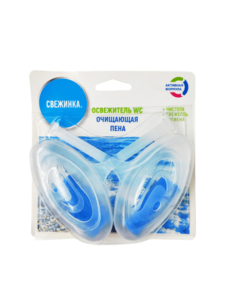 Освежитель - Блистер WC 2 шт. "Свежинка" 30 гр. море 1х12 шт. ― NORVIN