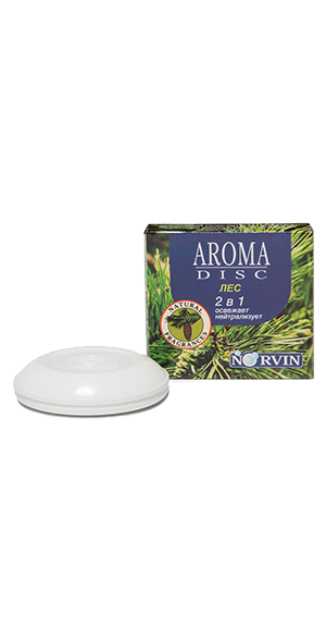 Дисковый освежитель Aroma disk "NORVIN" лес 1х12 шт. ― NORVIN