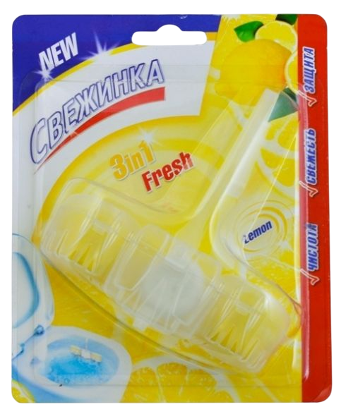 Освежитель - Блистер WC "Свежинка" 3 in 1 Fresh  Lemon  40 гр. 1х12 шт ― NORVIN