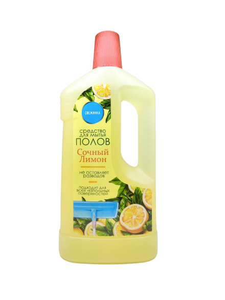 Средство для мытья полов «Свежинка» Сочный лимон 1000 мл ― NORVIN