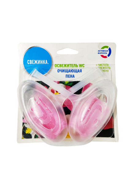 Освежитель - Блистер WC 2 шт. "Свежинка" 30 гр. цветы 1х12 шт. ― NORVIN